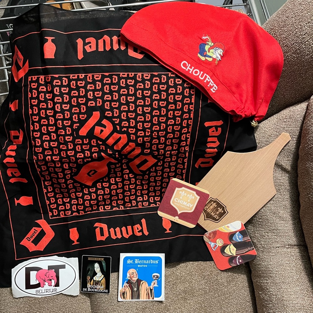 Beer merch … Chimay/duvel/chouffe and etc lot of goodies.